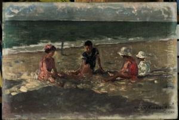 "bimbi Ai Bagni Mafalda Di Varazze" 1920 - view 1