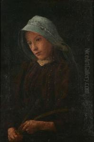 Portrait Of A Girl With Blue Hood - view 1