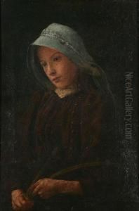 Portrait Of A Girl With Blue Hood Portrait Of A Girl With Blue Hood