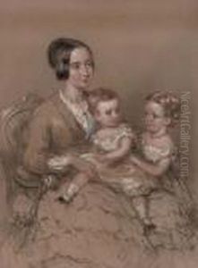 A Mother With Her Children by Margaret Sarah Carpenter