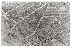 Plan of Paris, known as the 'Plan de Turgot' by Bretez, Louis