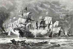 The Vanguard, under Sir William Winter by Oswald Walter Brierly