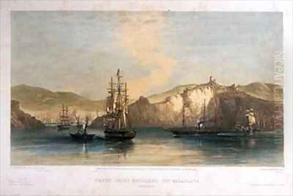 Troop Ships becalmed off Balaklava, Morning - view 1
