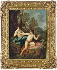 Narcissus And Echo by Giulio Carpione
