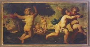 Putti In A Landscape Putti In A Landscape