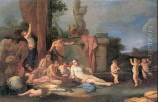 A) L'offerta A Bacco B) Il Diluvio Di Deucalione - view 1