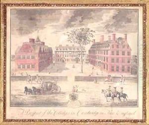A Prospect of the Colleges in Cambridge in New England by William Burgis