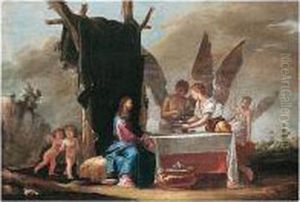 Angels Administering To Christ In The Wilderness