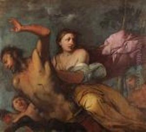 Nessus And Deianeira by Giulio Carpione
