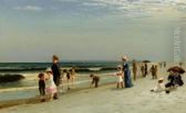 On The Beach At Coney Island - view 1