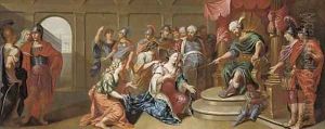 Esther before Ahasuerus by Johan-Rudolf Byss