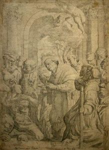 "the Last Communion Of St Jerome" by Agostino Carracci