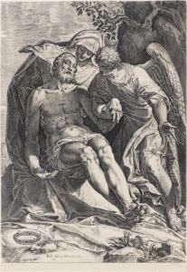Pieta by Agostino Carracci