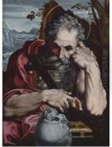 Saint Jerome by Agostino Carracci