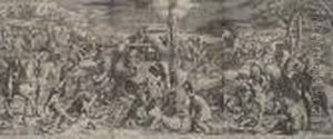 The Crucifixion by Agostino Carracci