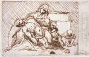 Pieta by Agostino Carracci