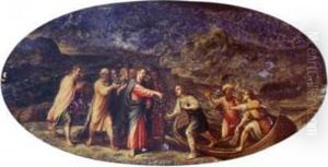 Christ At The Sea Of Galilee by Antonio Carracci