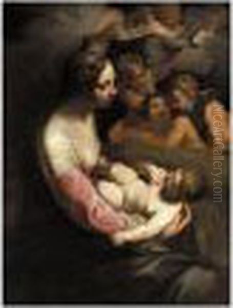 The Madonna And Child With Putti - view 1