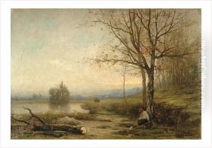 Le Repos Du Faucheur by Louis Hilaire Carrand