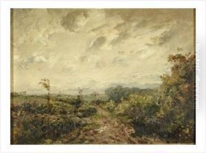 Chemin Dans La Campagne by Louis Hilaire Carrand