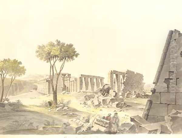 The ruins of the Ramesseum - view 1