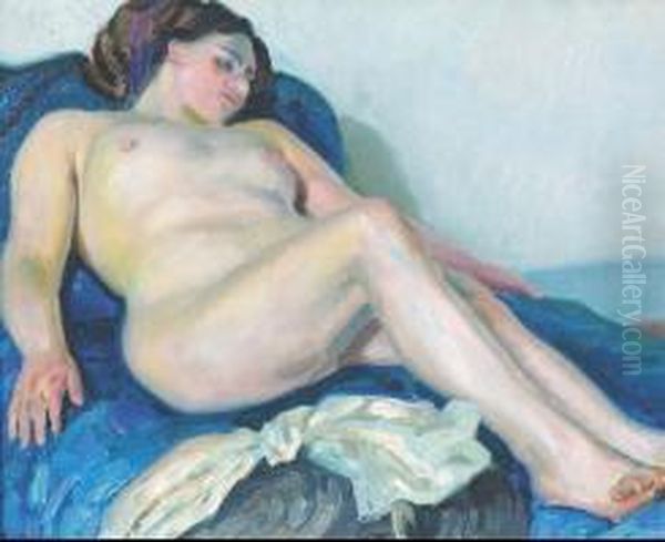 Nu Au Drap Bleu - view 1