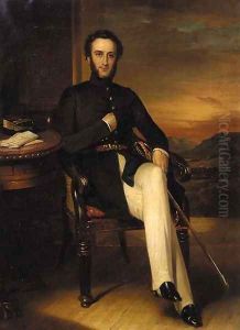 Portrait of Colonel Holland of Kingsgate Castle, Kent by George Duncan Beechey