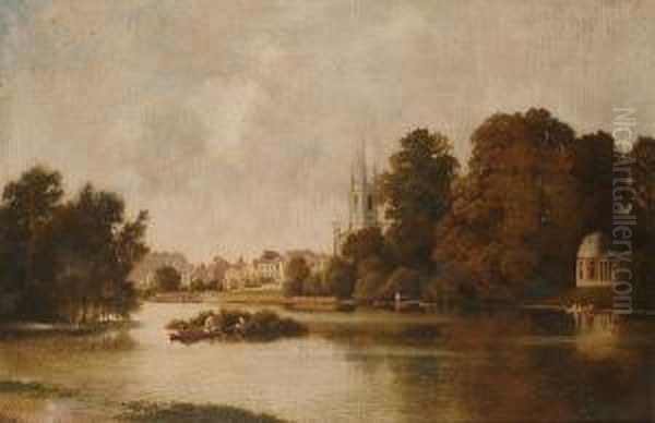 Hampton On Thames, With Garricks Temple - view 1
