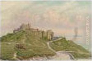 B. Fl.1854-1878, Dover Castle,
Signed And Dated L.l.: J.m.carrick/1880, Oil On Canvas, 20 By 31 Cm.; 8
By 12 In by John Mulcaster Carrick