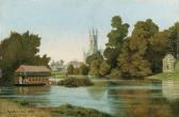 Twickenham From The Ferry; And Hampton On Thames - view 1