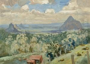 Glasshouse Mountains by Ethel Carrick-Fox