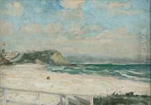 1879-1969 Figures On A Beach 
Oilon Board Signed Lower Right 25 By 36 Cm Provenance: Laurainediggins 
Fine Art, Melbourne Privatecollection, Adelaide by Ethel Carrick-Fox