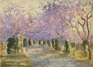 A Jacaranda Avenue by Ethel Carrick-Fox