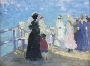 Figures On A Jetty