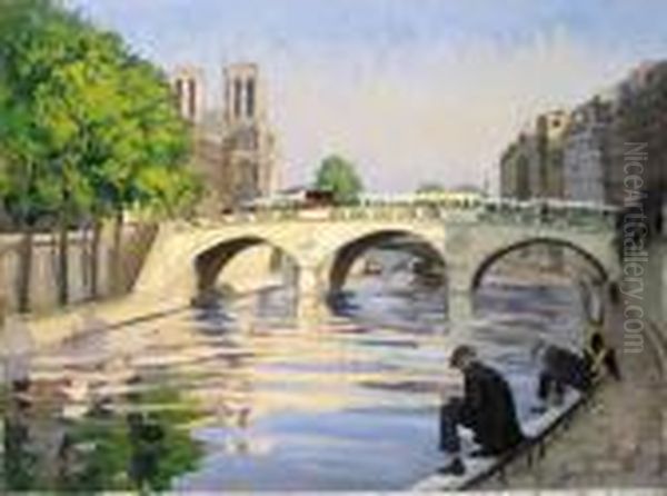 L'apres Midi Sur Le Quai Des Grands Augustins, Paris - view 1