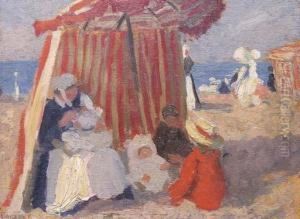 Sur La Plage by Ethel Carrick-Fox