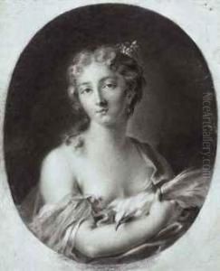 A Young Woman With A Dove
