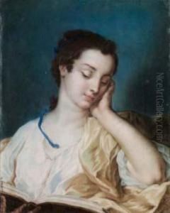 Ritratto Di Fanciulla Che Legge by Rosalba Carriera
