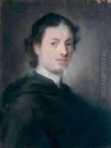 Portrait D'un Jeune Ecclesiastique Pastel 54 X 41 Cm (usures) R.m. by Rosalba Carriera