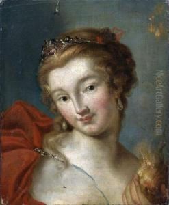 Madchen Mit Feuerfackel
