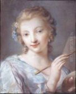 Ritratto Di Giovane Pittrice by Rosalba Carriera