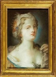 Ritratto Di Dama Con Corona E Perla