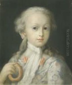 Ritratto Di Bambino, A Mezzo Busto, Con Ciambella