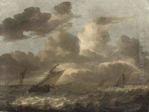 Shipping in choppy waters by Abraham Van Beijeren