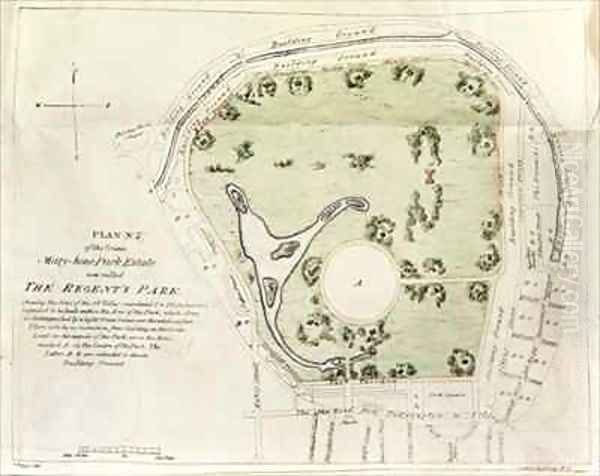 Plan of Regent's Park - view 1