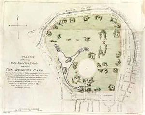 Plan of Regent's Park by Briggs, J.
