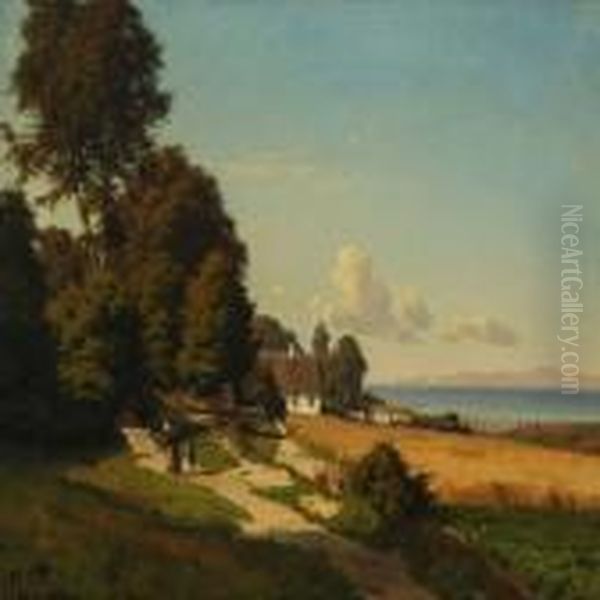 Woman And Child Gathering Wood - view 1