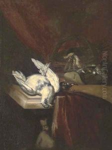 Dead game and song birds by Cornelis Biltius