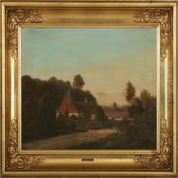 Landscape With Mother And Child On A Road - view 1