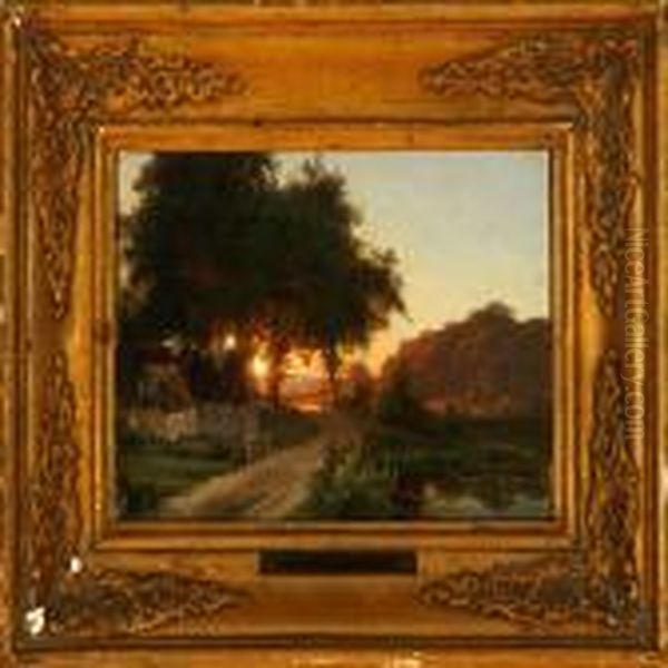 Sunset At A Highway - view 1